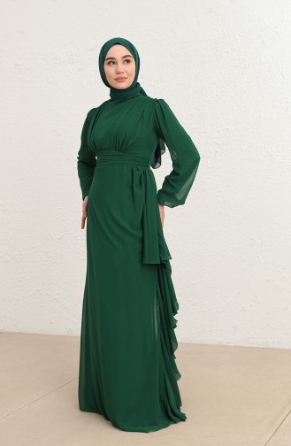 Habillé Hijab Vert emeraude 5718-04