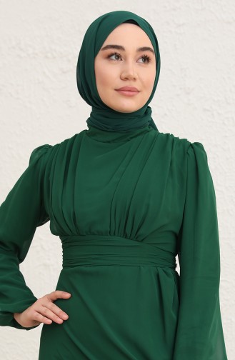 Smaragdgrün Hijab-Abendkleider 5718-04