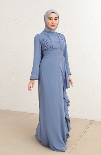 Habillé Hijab Bleu menthe 5718-14