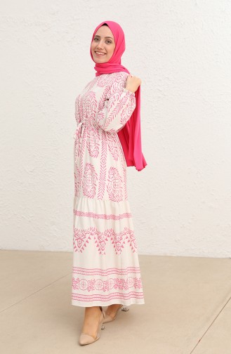 Pink Hijab Dress 0127-01