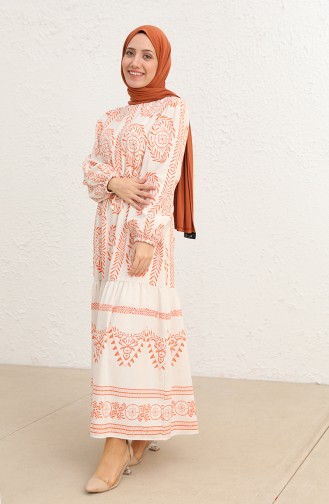فستان برتقالي 0127-05
