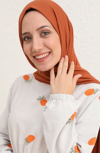 Orange Hijab Dress 10555-02