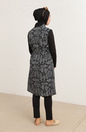 Schwarz Hijab Badeanzug 012-01