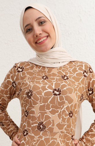 Mink Hijab Dress 8822-01