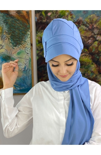 Hellblau Praktischer Turban 19AGS22ŞP25-03