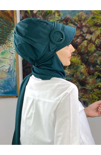 Teal Ready to Wear Turban 19AGS22ŞP25-06