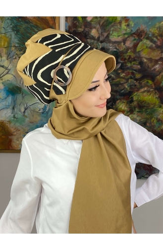 Black Ready to wear Turban 19AGS22ŞP08-02