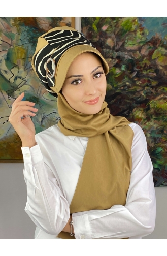 Black Ready to Wear Turban 19AGS22ŞP08-02
