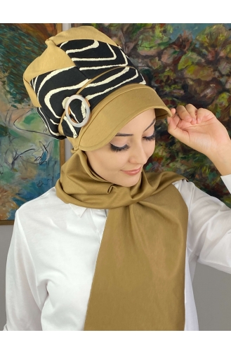 Black Ready to Wear Turban 19AGS22ŞP08-02