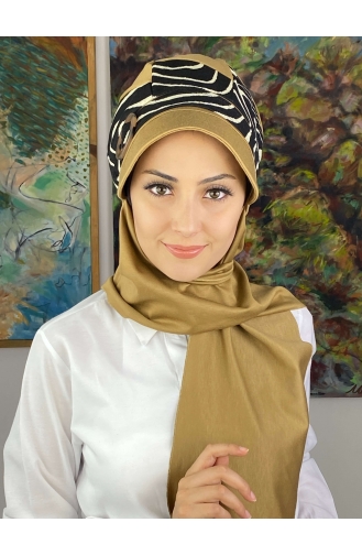 Black Ready to Wear Turban 19AGS22ŞP08-02