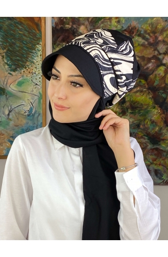 White Ready to wear Turban 19AGS22ŞP08-03