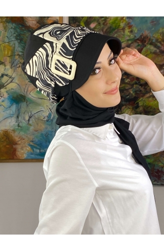 White Ready to wear Turban 19AGS22ŞP08-03