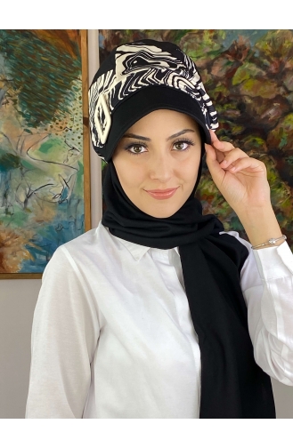 White Ready to wear Turban 19AGS22ŞP08-03