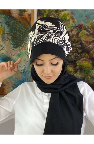 White Ready to wear Turban 19AGS22ŞP08-03