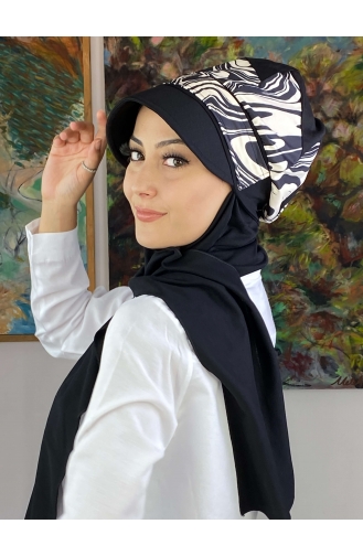 White Ready to wear Turban 19AGS22ŞP08-03