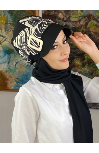 White Ready to wear Turban 19AGS22ŞP08-03