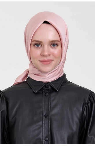 Ipeksi Twill Benek Desen Eşarp 000012-07 Pudra