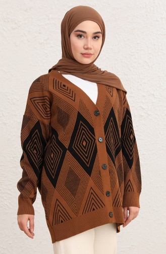 Braun Strickjacke 2030-03