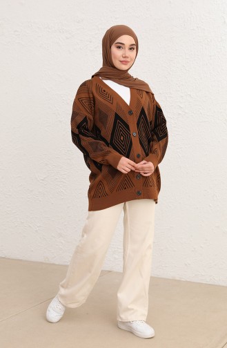 Braun Strickjacke 2030-03