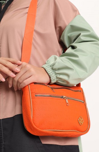 Orange Schultertasche 1735-01