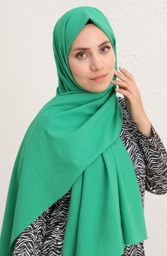 Luxery Vual Şal 1808-11 Benetton Yeşili