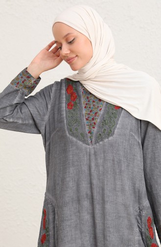 Gray İslamitische Jurk 9099-01