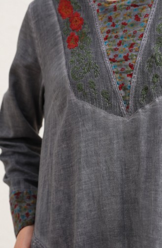 Robe Hijab Gris 9099-01