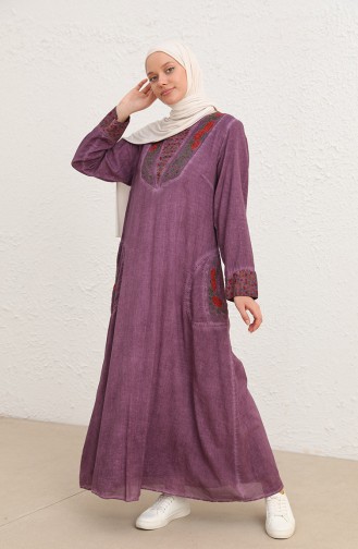 Robe Hijab Pourpre 9099-02