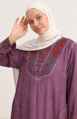 Purple Hijab Dress 9099-02