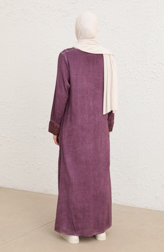 Purple Hijab Dress 9099-02