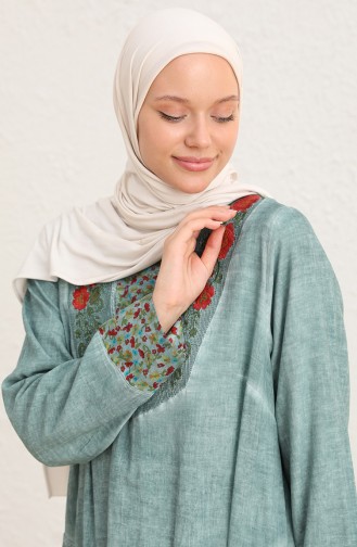 Robe Hijab Vert Clair 9099-03