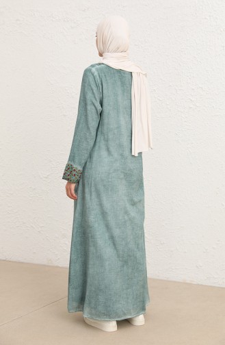 Robe Hijab Vert Clair 9099-03