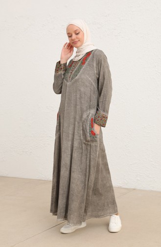 Robe Hijab Beige 9099-04