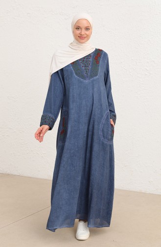 Indigo Hijab Kleider 9099-05