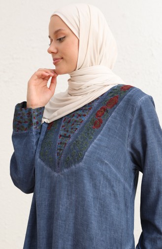 Indigo Hijab Kleider 9099-05