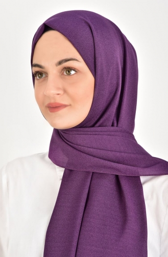 Mina Düz Abiyelik Şal 000014-24 Mürdüm
