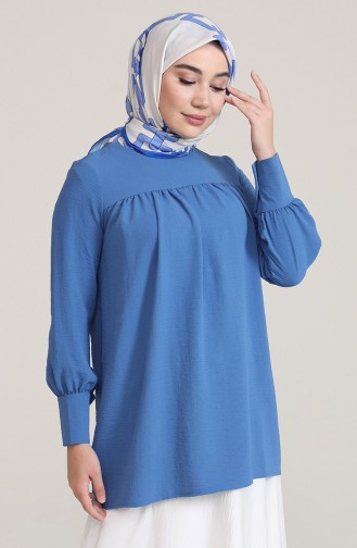 Indigo Blouse 445005.i̇ndigo