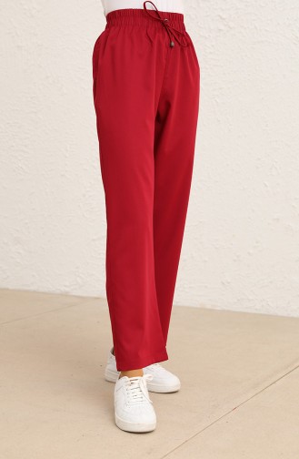 Claret Red Pants 6102-15