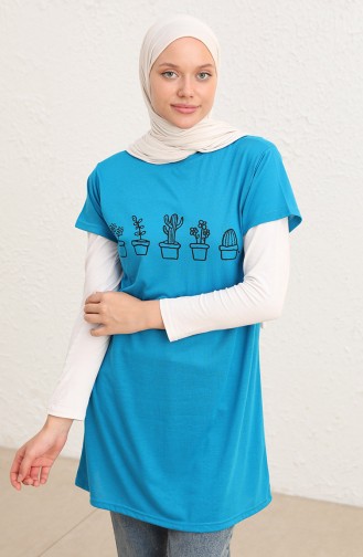 Blau T-Shirt 8133-05
