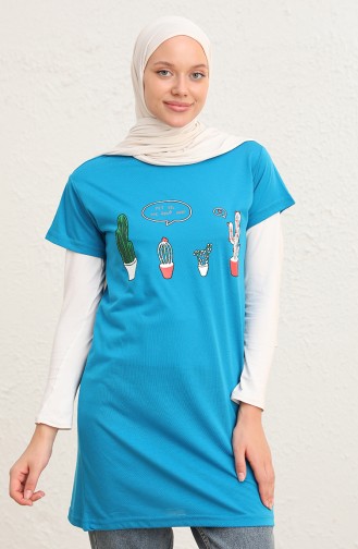 Blau T-Shirt 8134-05