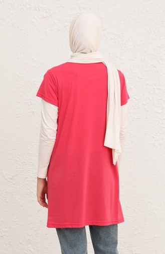 Bedrucktes Lange Tshirt 8134-13 Pink 8134-13