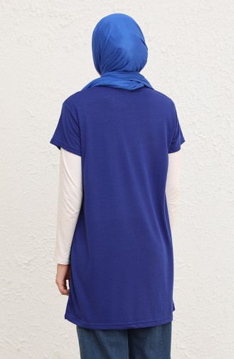 Saks-Blau T-Shirt 8138-10