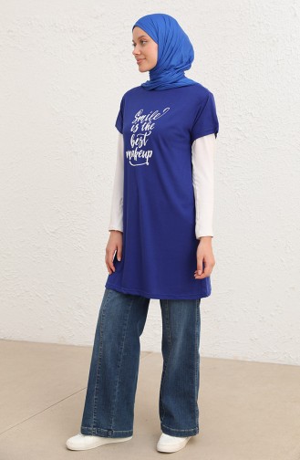 Saks-Blau T-Shirt 8139-10
