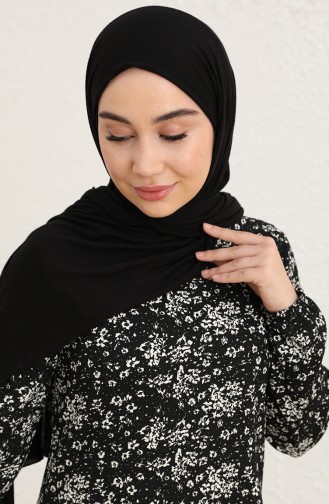 Robe Hijab Noir 1781-01