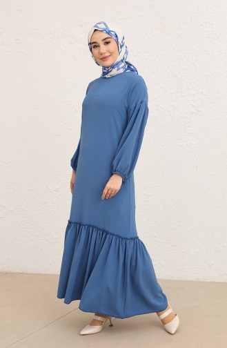 Indigo Hijab Dress 445102.i̇ndigo