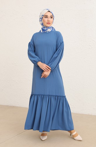 Indigo Hijab Dress 445102.i̇ndigo