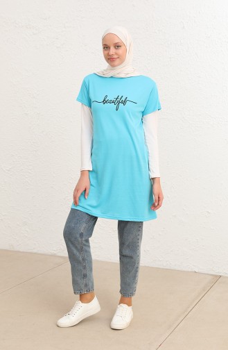 T-Shirt Turquoise 8138-05