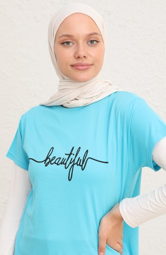 T-Shirt Turquoise 8138-05