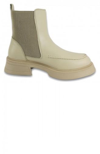 Beige Bot-bootie 12366