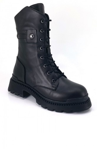 Black Boots-booties 12375